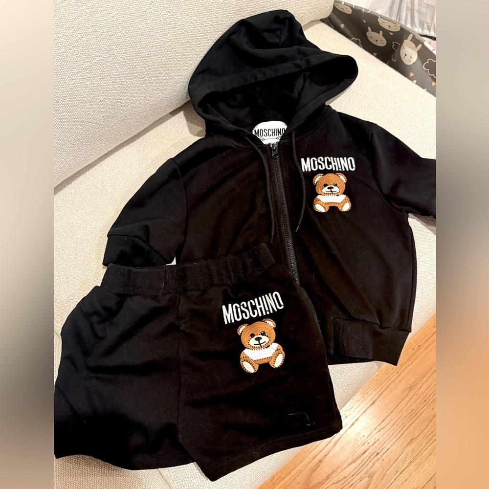 Moschino bear top and shorts bottom set size S